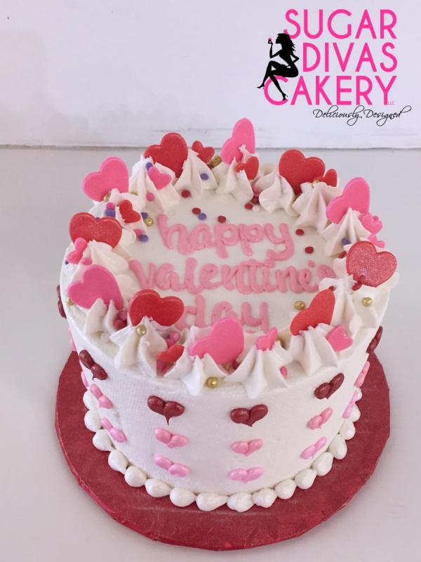 valentines day hearts buttercream